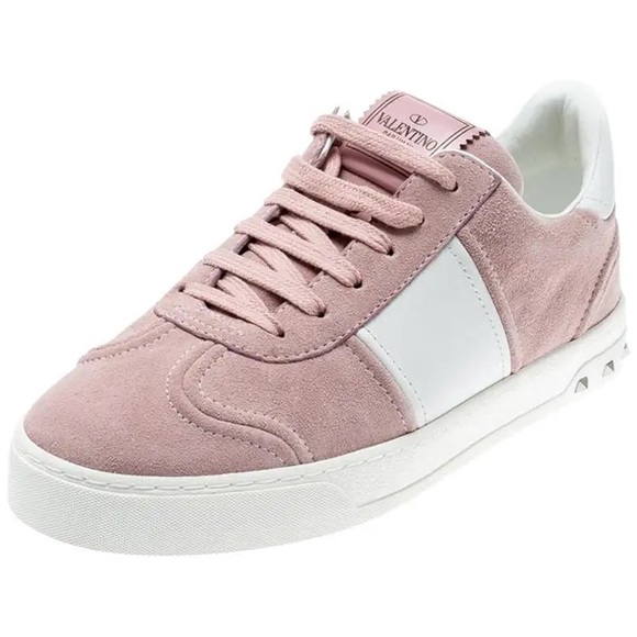 🆕 Valentino | Pink White Colorblock Flycrew Sneakers - Picture 3 of 6
